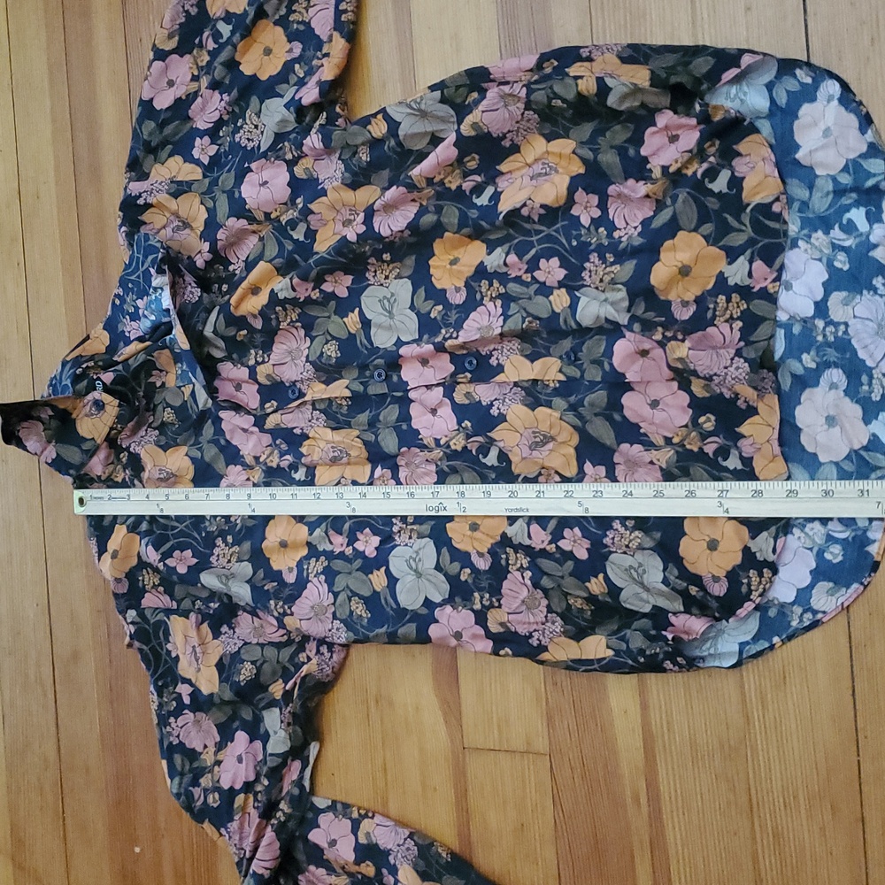 Tom Ford Black and Pink Floral Silk Blend Men's Shirt - Picture 12 of 14